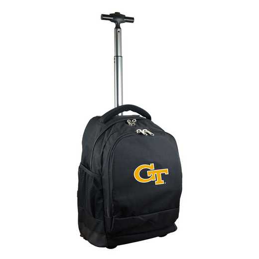 CLGTL780-BK: NCAA Georgia Tech Yellow Jackets Wheeled Premium Backpack